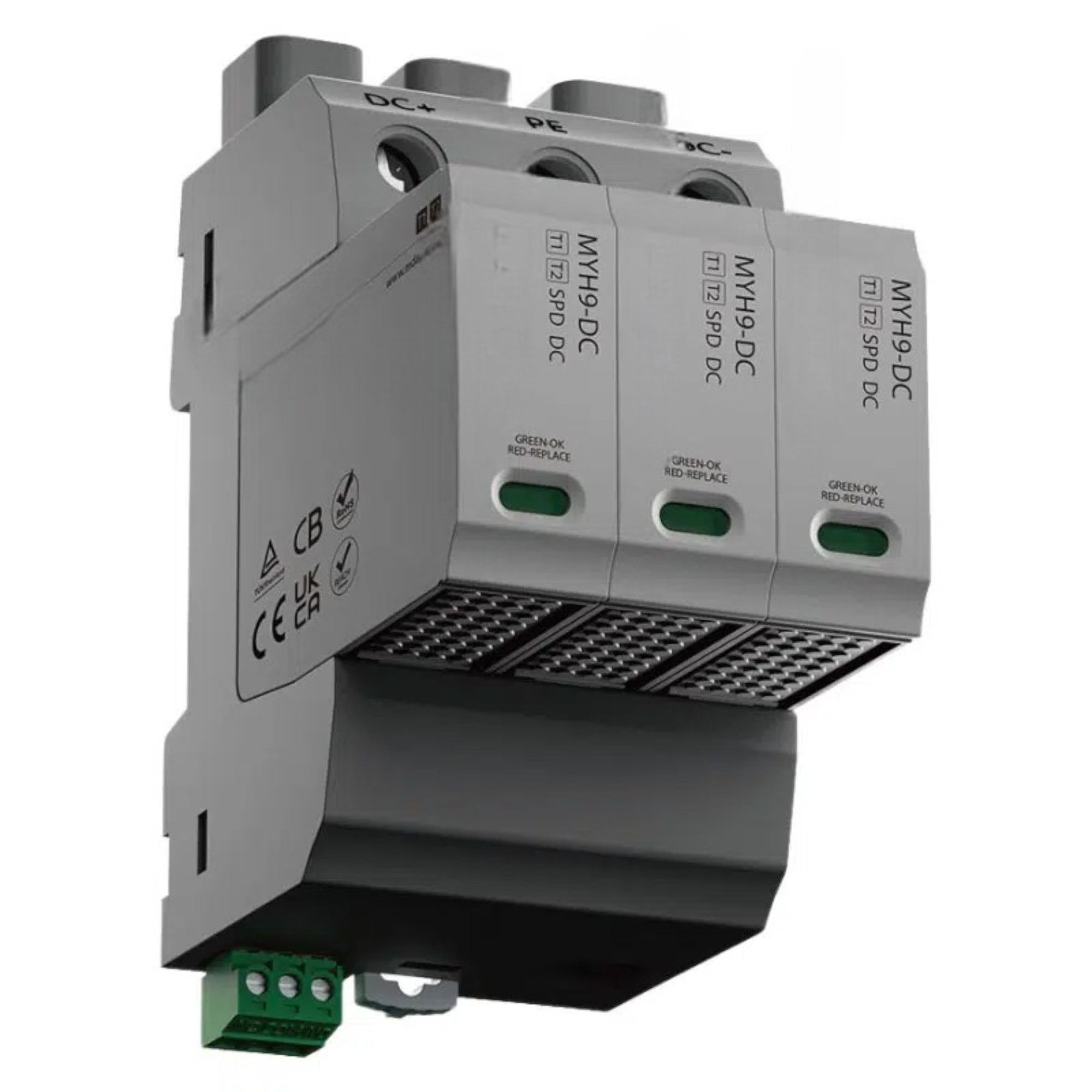 Type 1 + 2 DC SPD MYH9 | 600 VDC | En 20 ka