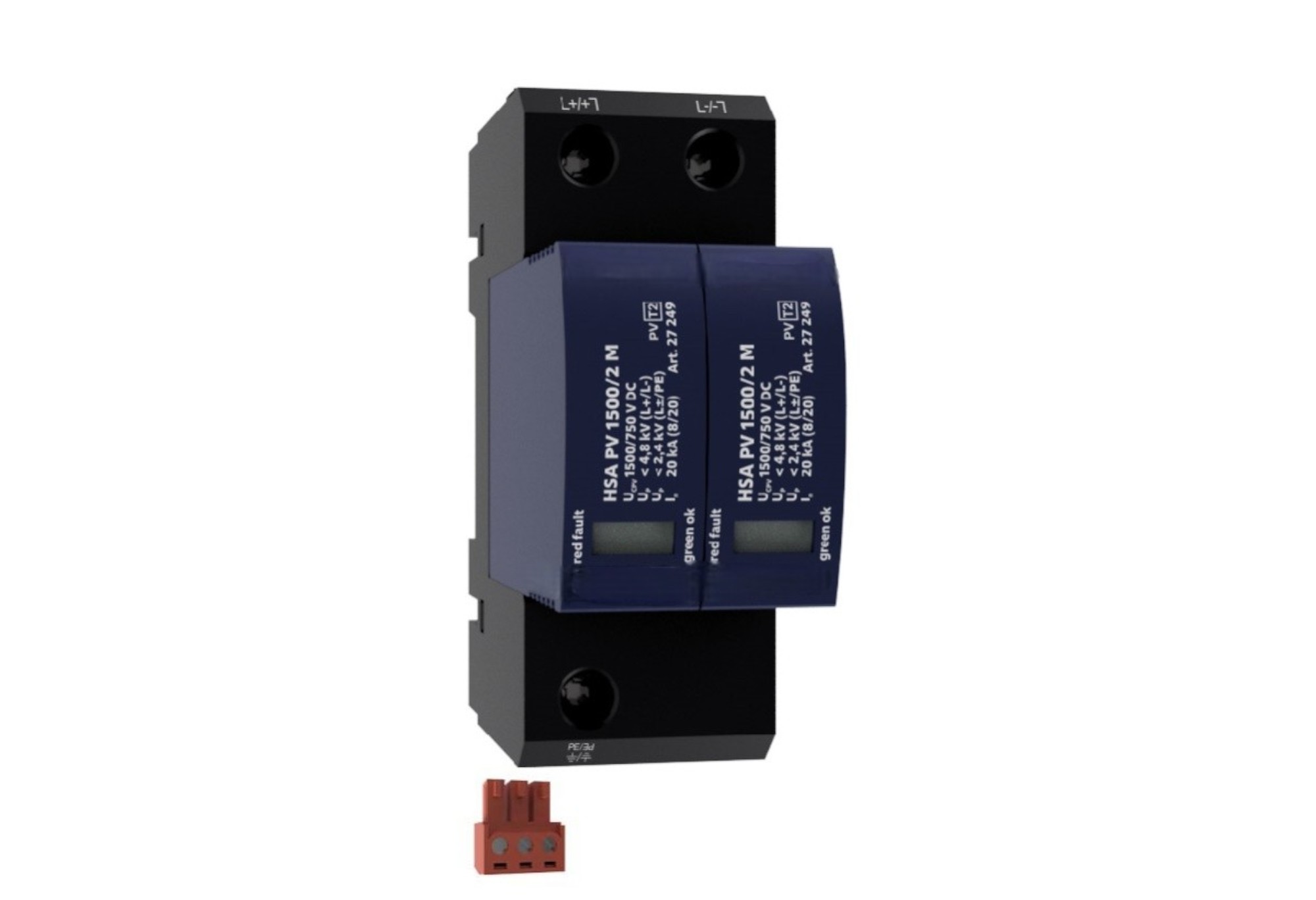Type de surtension PV de type 2 (connexion U / Y) | Pas de fusible de sauvegarde | Surveillance à distance