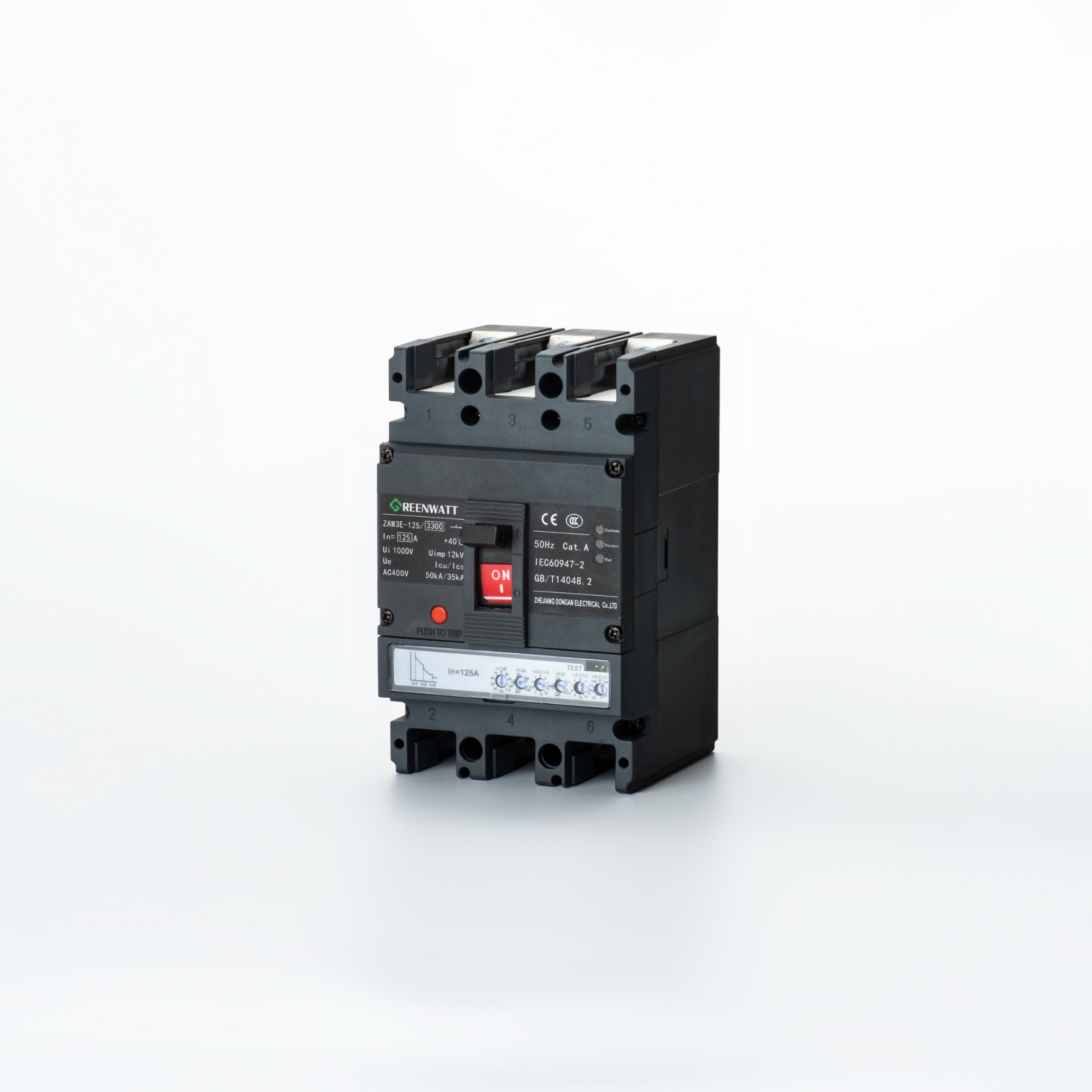 ZAM3E-125 Disjoncteur de circuit de boîtier moulé électronique | Greenwatt